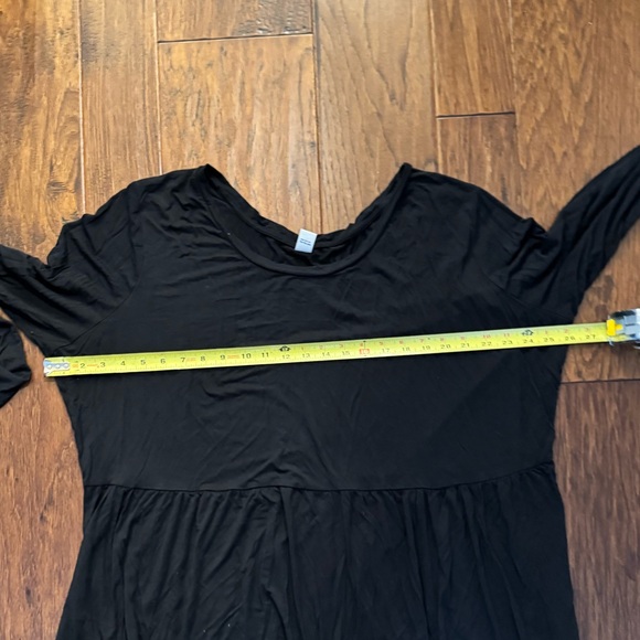 Old Navy EUC Babydoll Long Sleeve Luxe T-Shirt Black Size 3x - Picture 4 of 6
